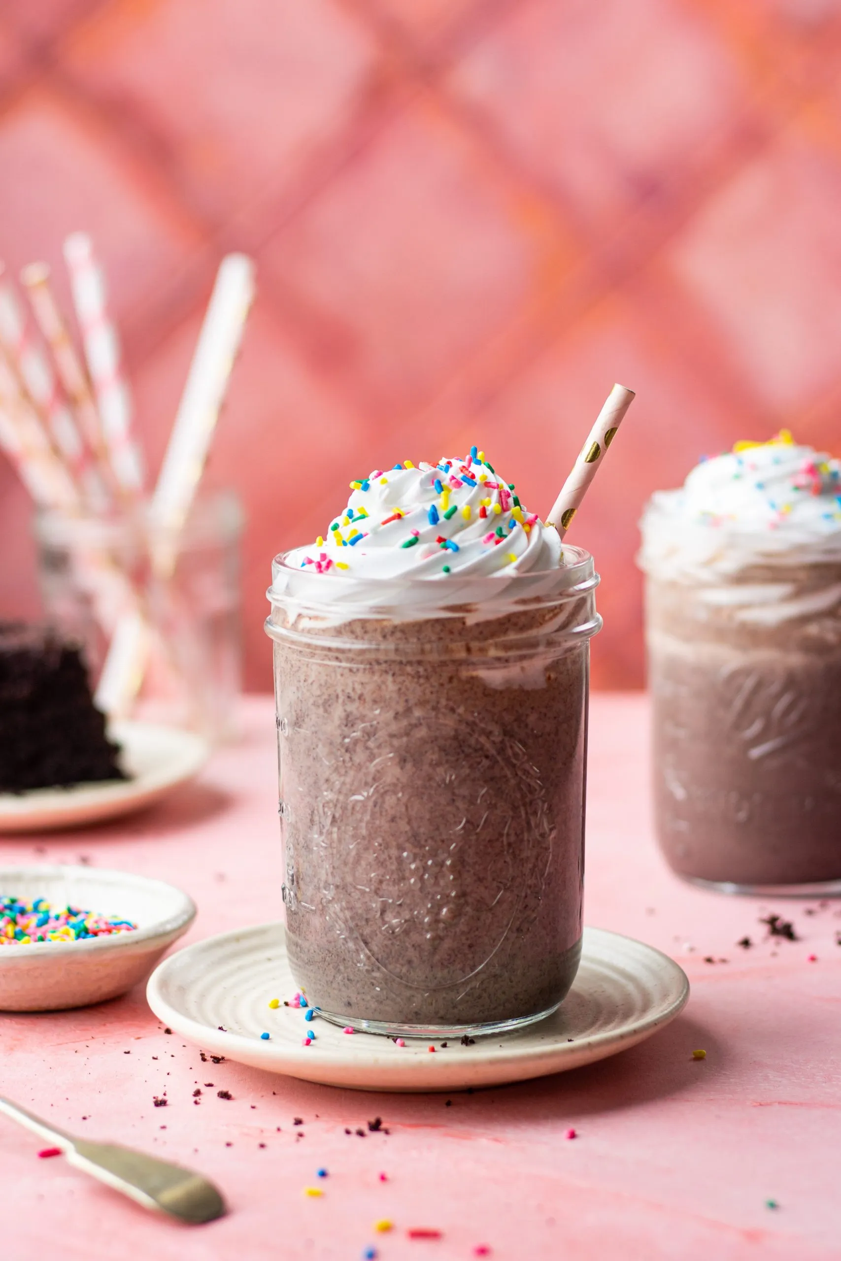 A Chocolate Cake Batter Milkshake
