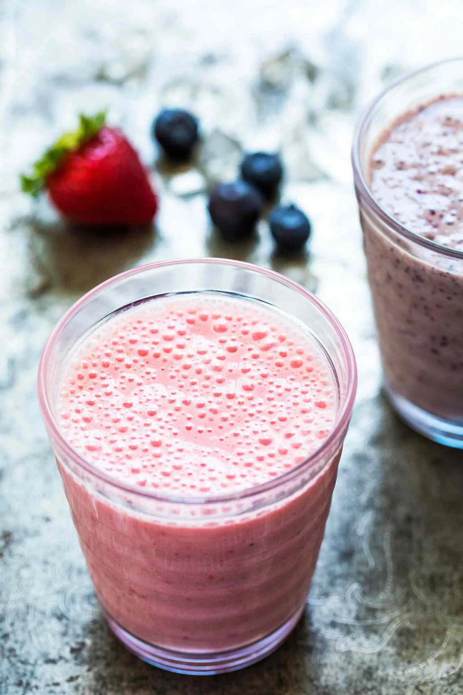 A New Year's Cleanse Banana Pom Berry Smoothie