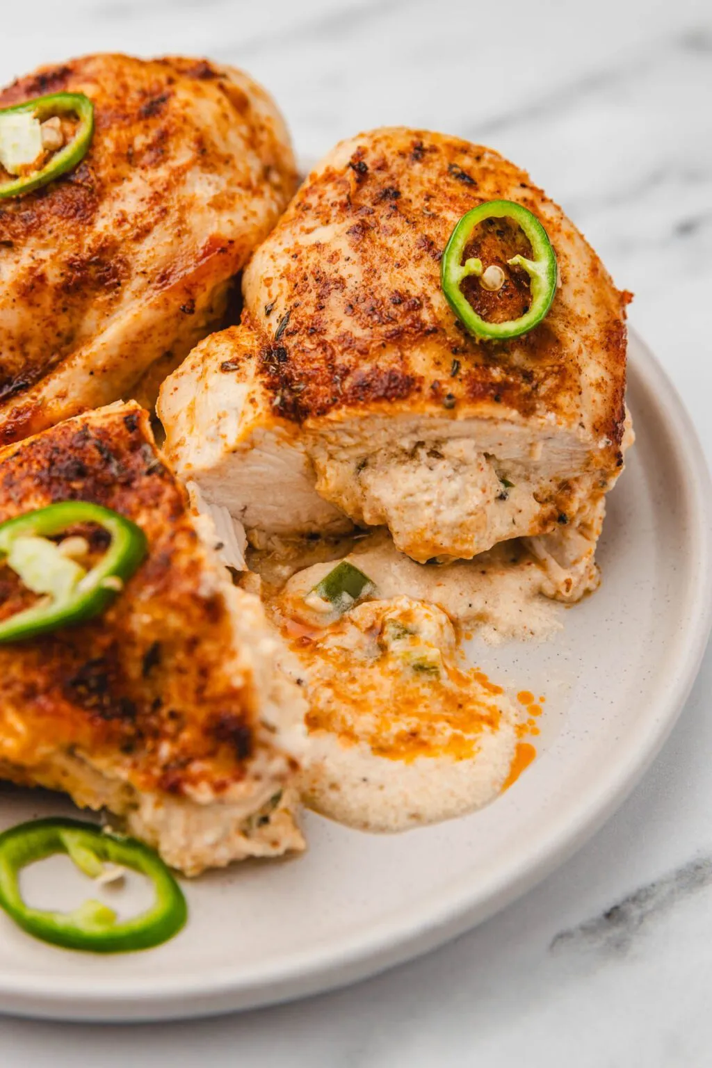 Air Fryer Jalapeno Popper Stuffed Chicken