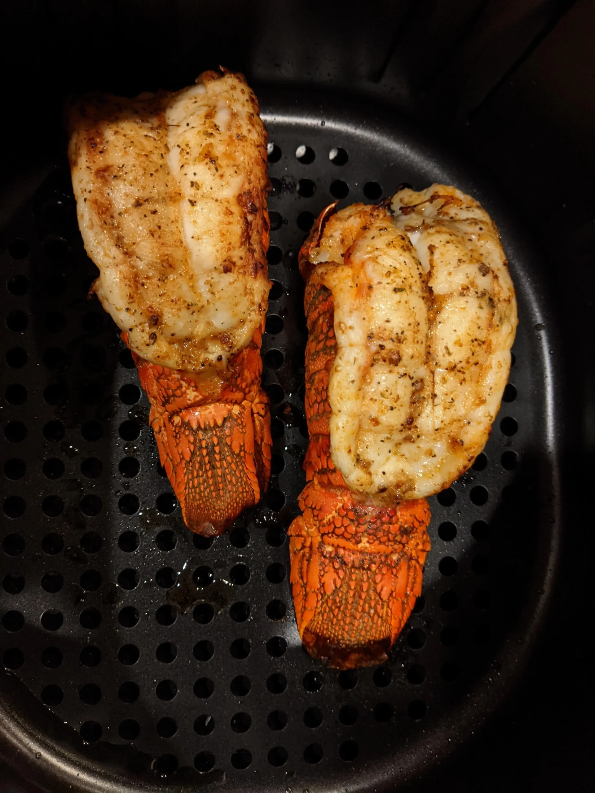 Air Fryer Lobster Tail with Lemon Garlic Butter
