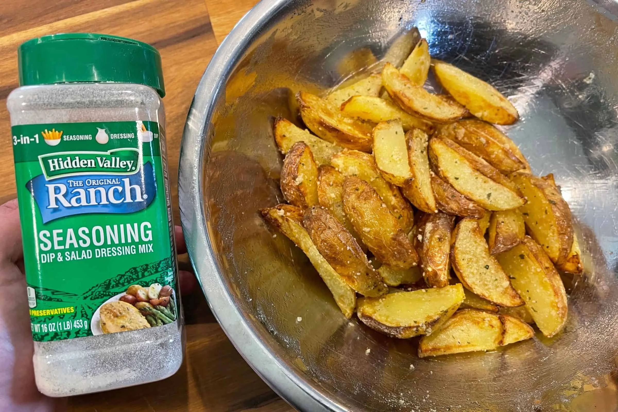 Air Fryer Ranch Potato Wedges