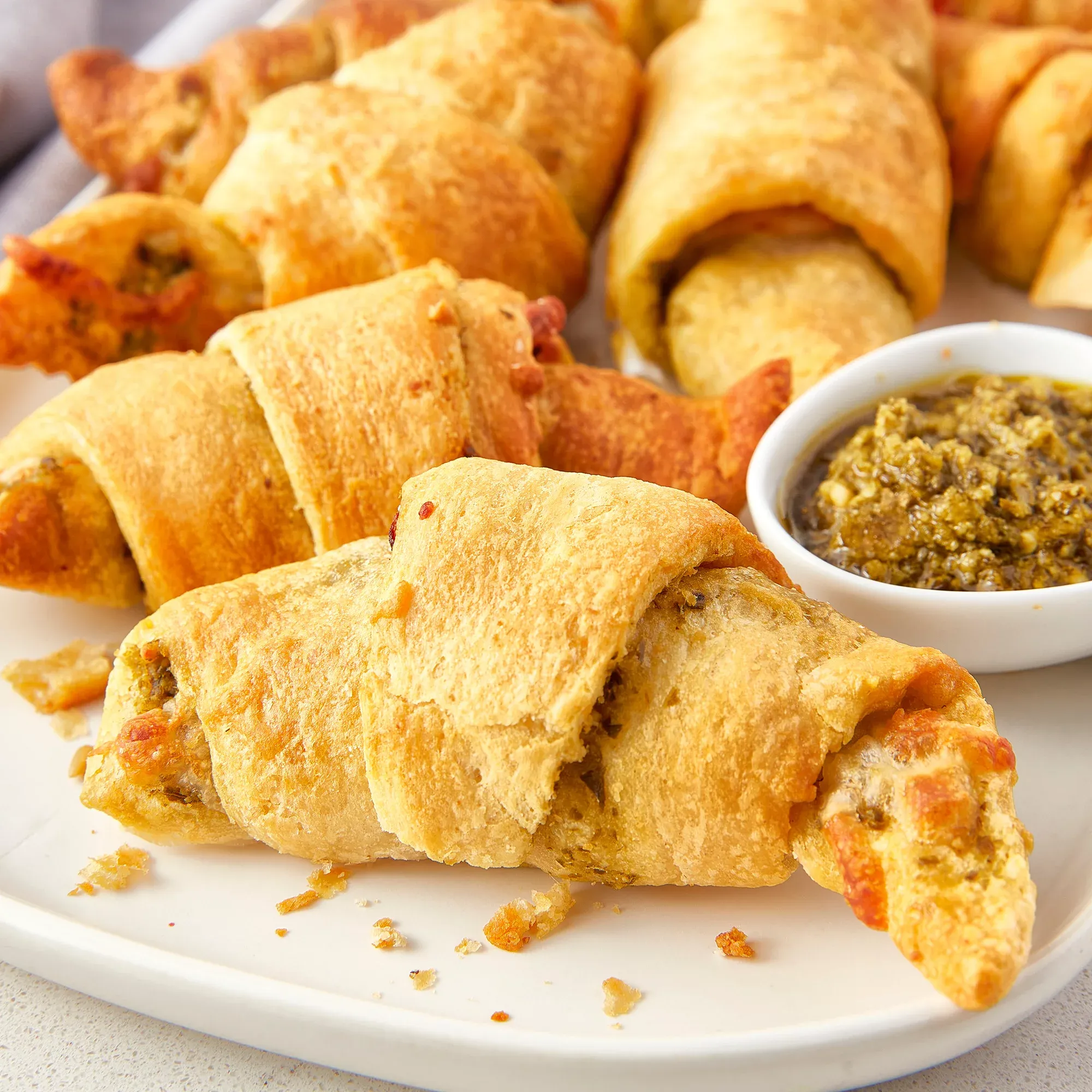 Air Fryer Turkey Cheese Crescent Rolls