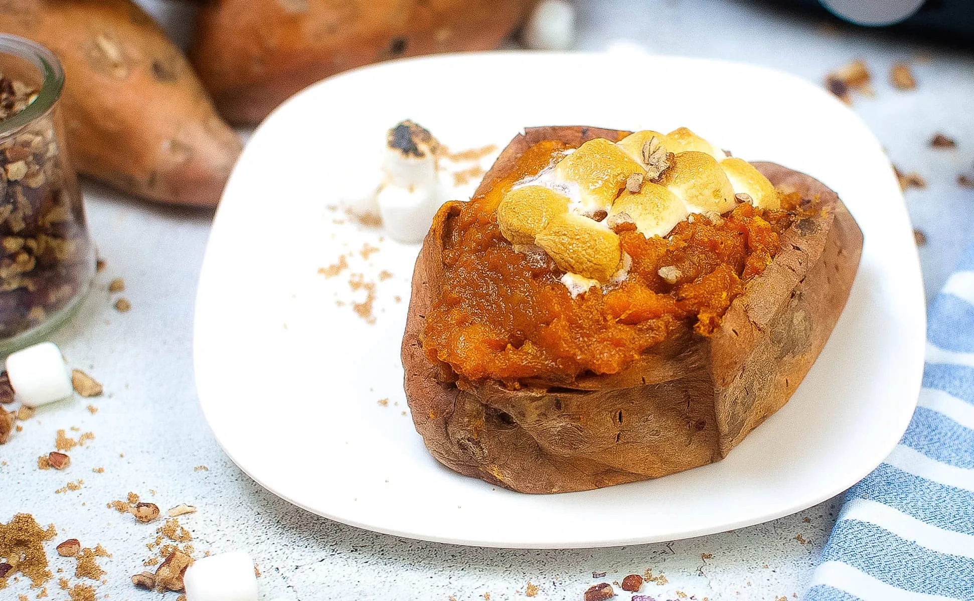 Air Fryer Twice Baked Sweet Potatoes