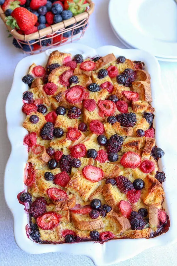 Almond Berry French Toast Casserole