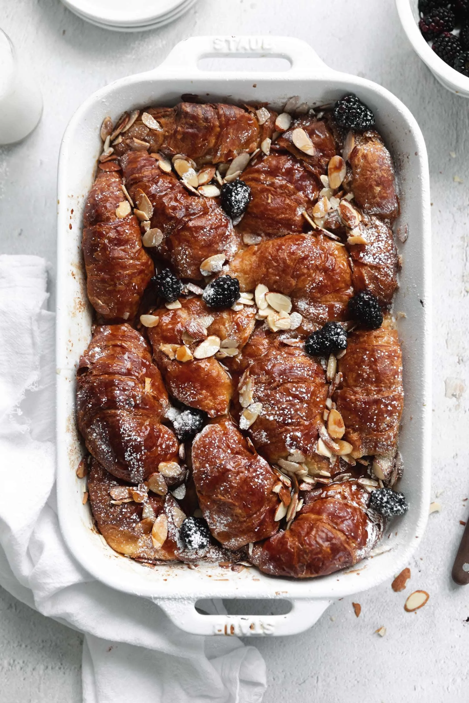 Almond Croissant French Toast Bake