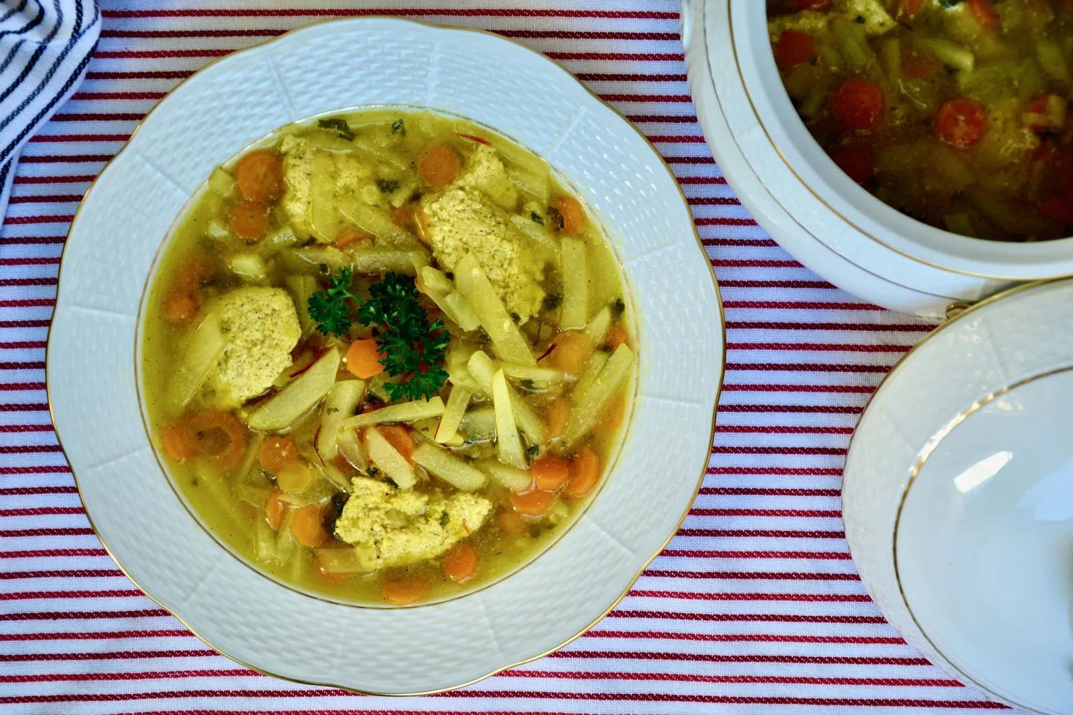Almond Dumplings for Soup