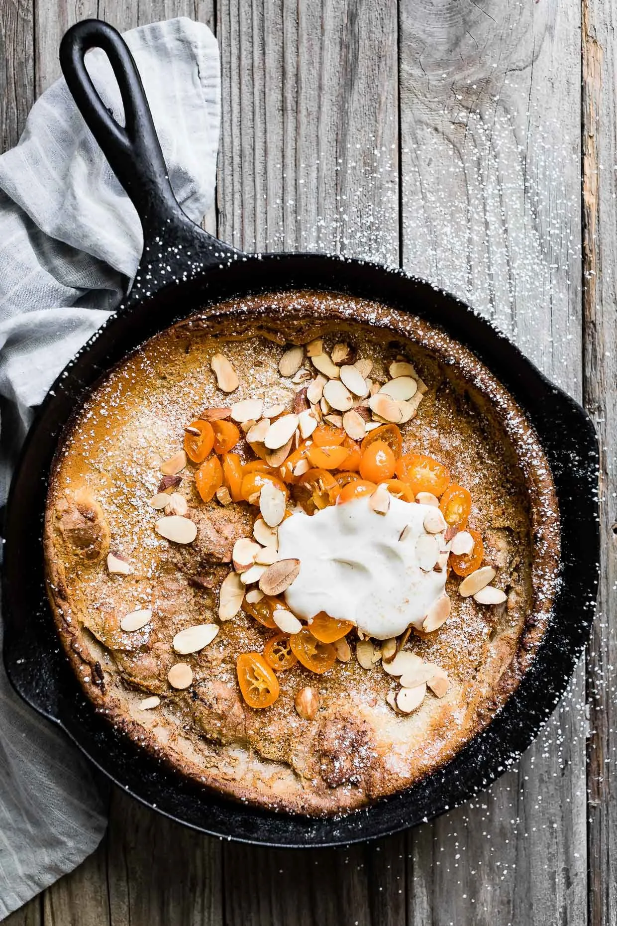 Almond Dutch Baby with Honeyed Kumquats