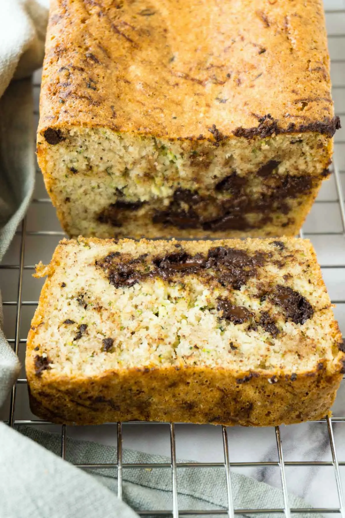 Almond Flour Chocolate Chip Zucchini Bread