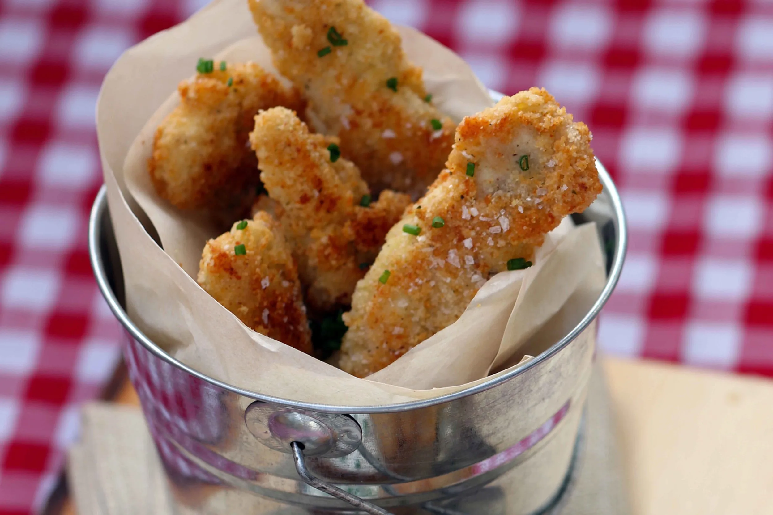 Almond Parmesan Crusted Chicken Tenders
