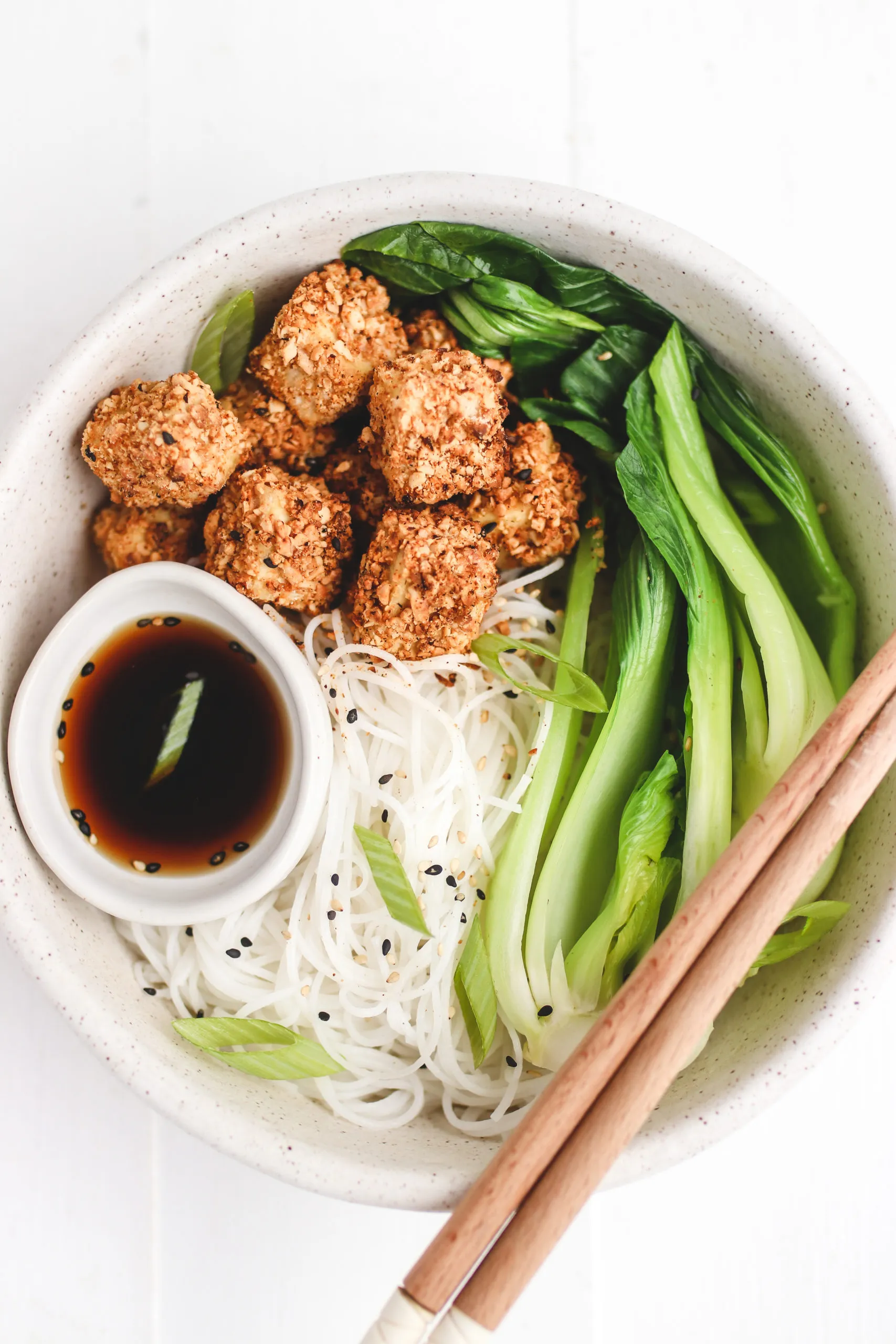 Almond Walnut Crusted Tofu