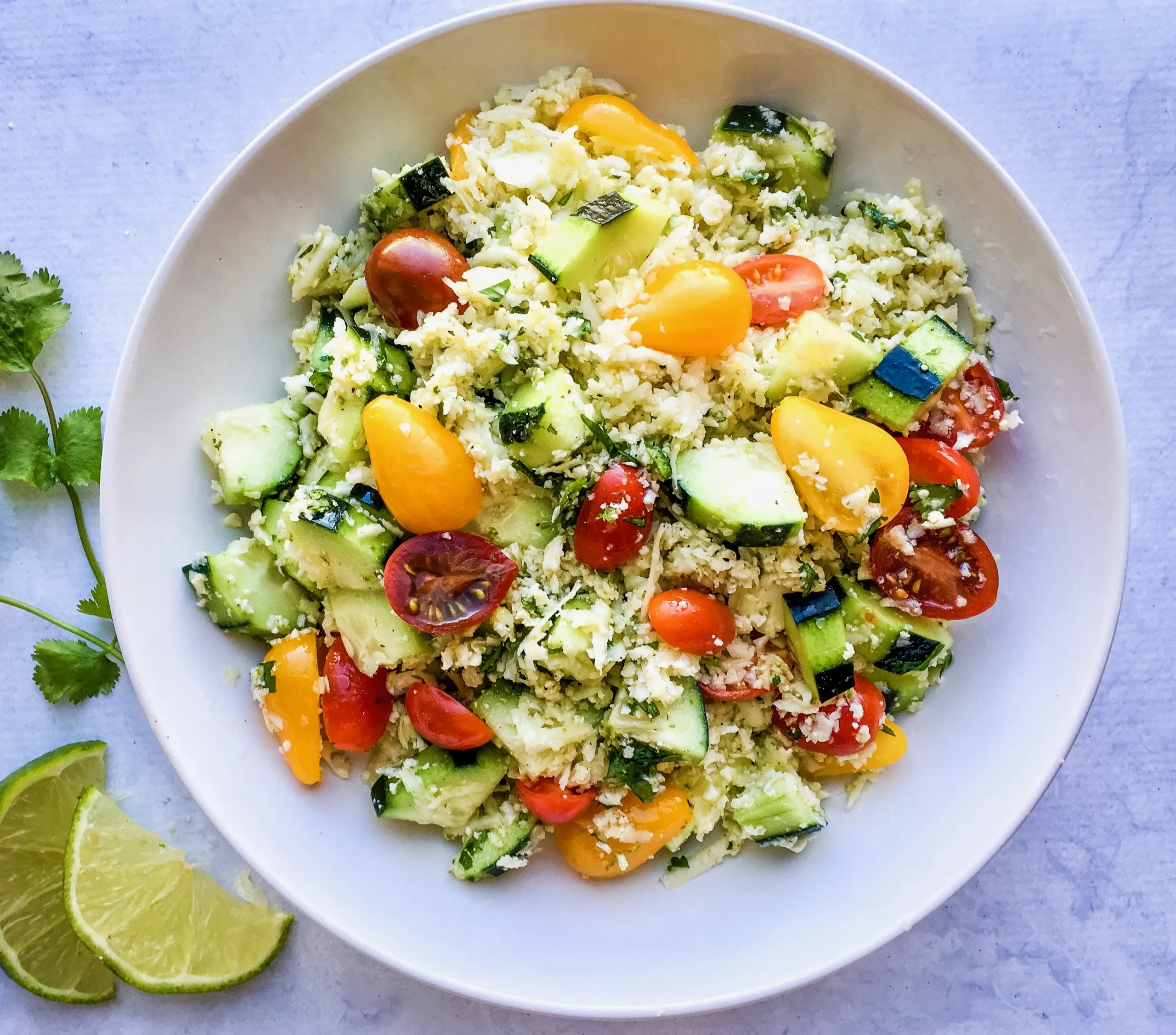 Andalusian Cauliflower Rice Salad Bowl