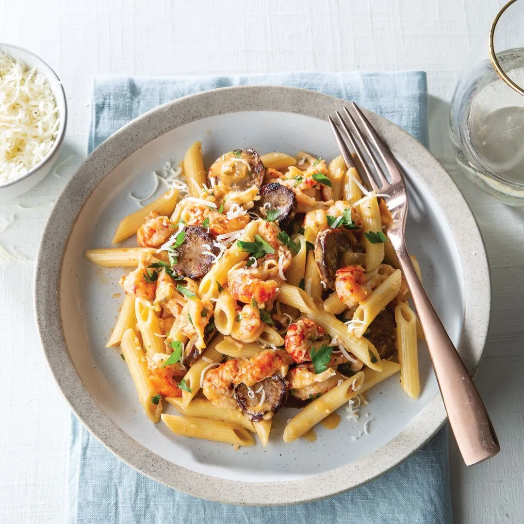 Andouille Sausage Crawfish Linguine