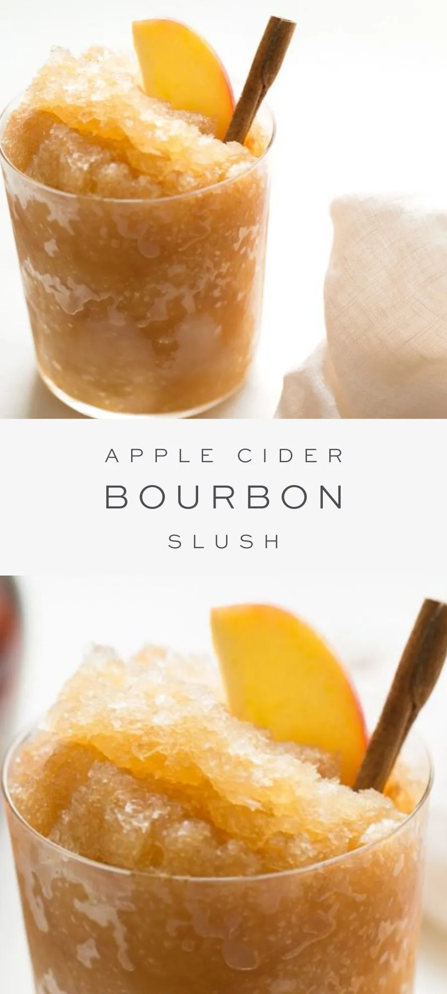 Apple Cider Bourbon Slush