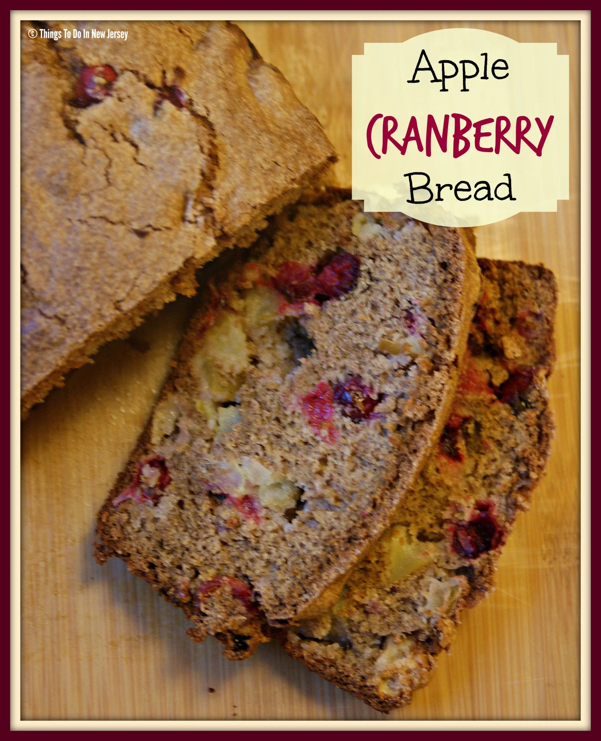Apple Cinnamon Cranberry Breakfast Loaf