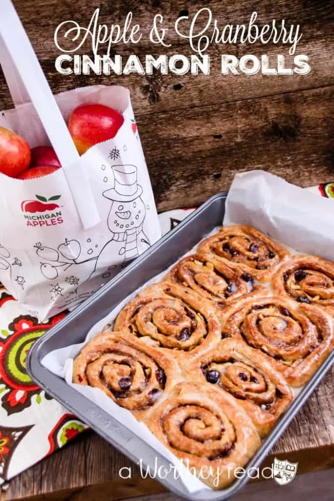Apple Cranberry Cinnamon Rolls