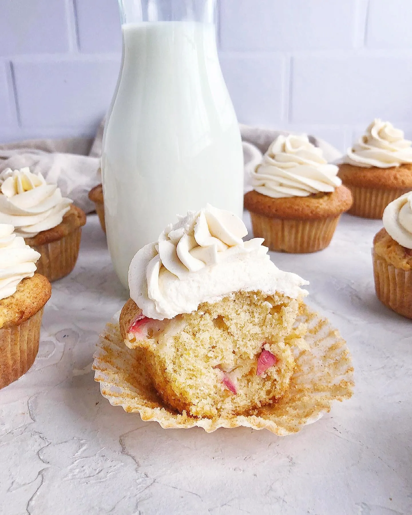 Apple Cupcakes with Maple Buttercream