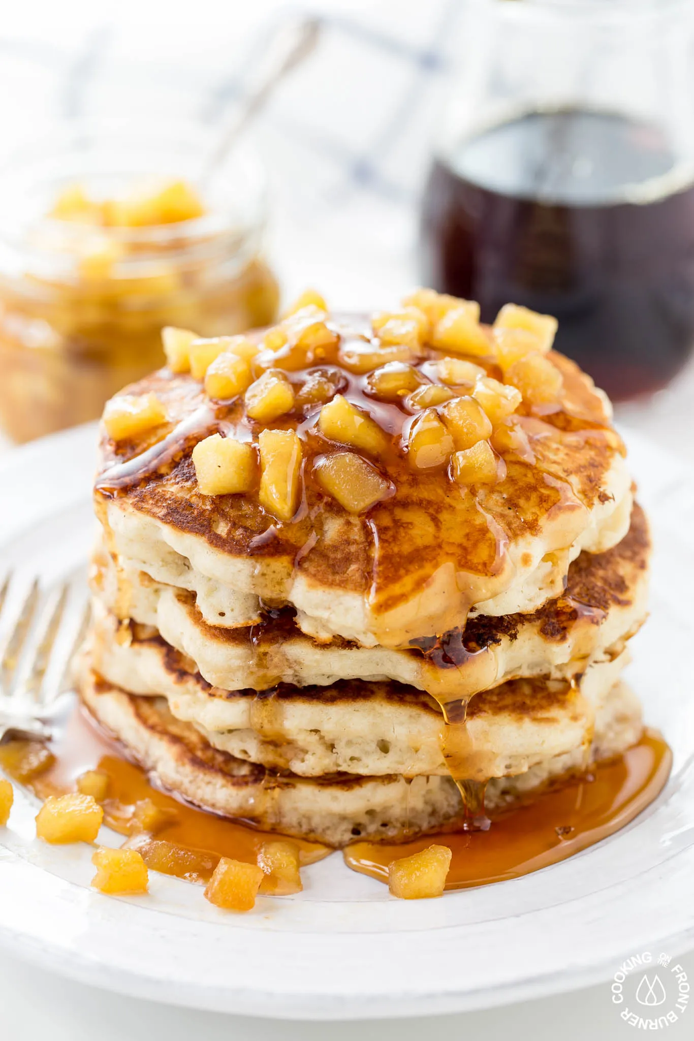 Apple Pancakes with Apple Syrup