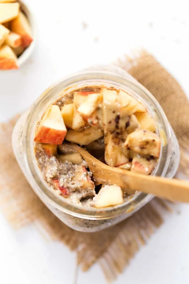 Apple Pie Overnight Oats Quinoa