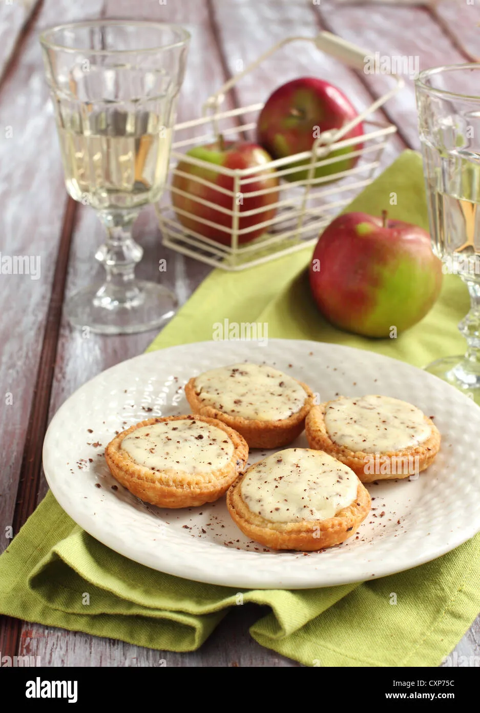 Apple Wrapped Ricotta Tarts