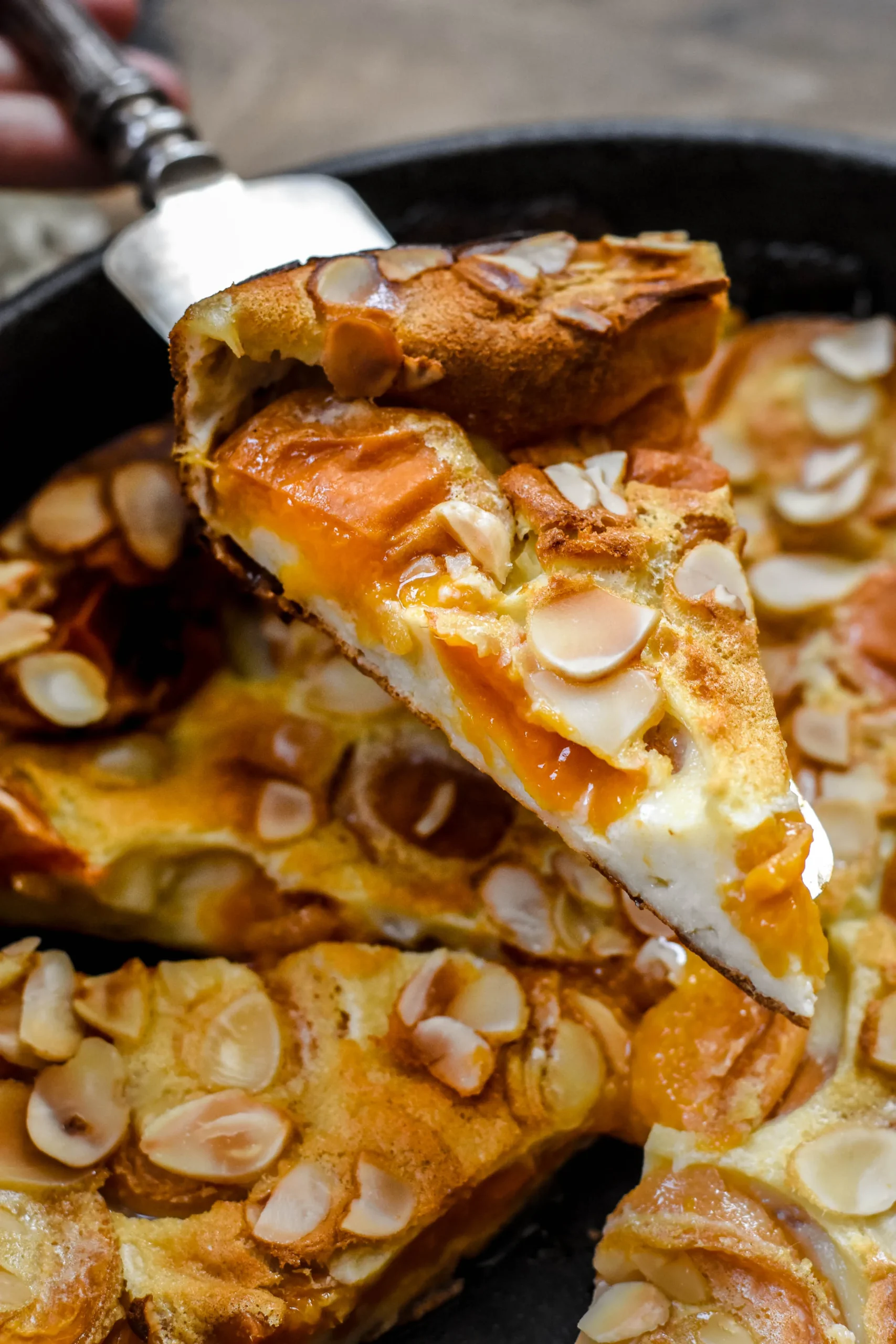 Apricot Almond Flan Flaugnarde