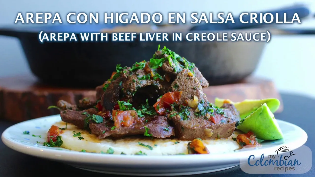 Arepa con Carne a la Criolla Arepa with Beef a la Criolla
