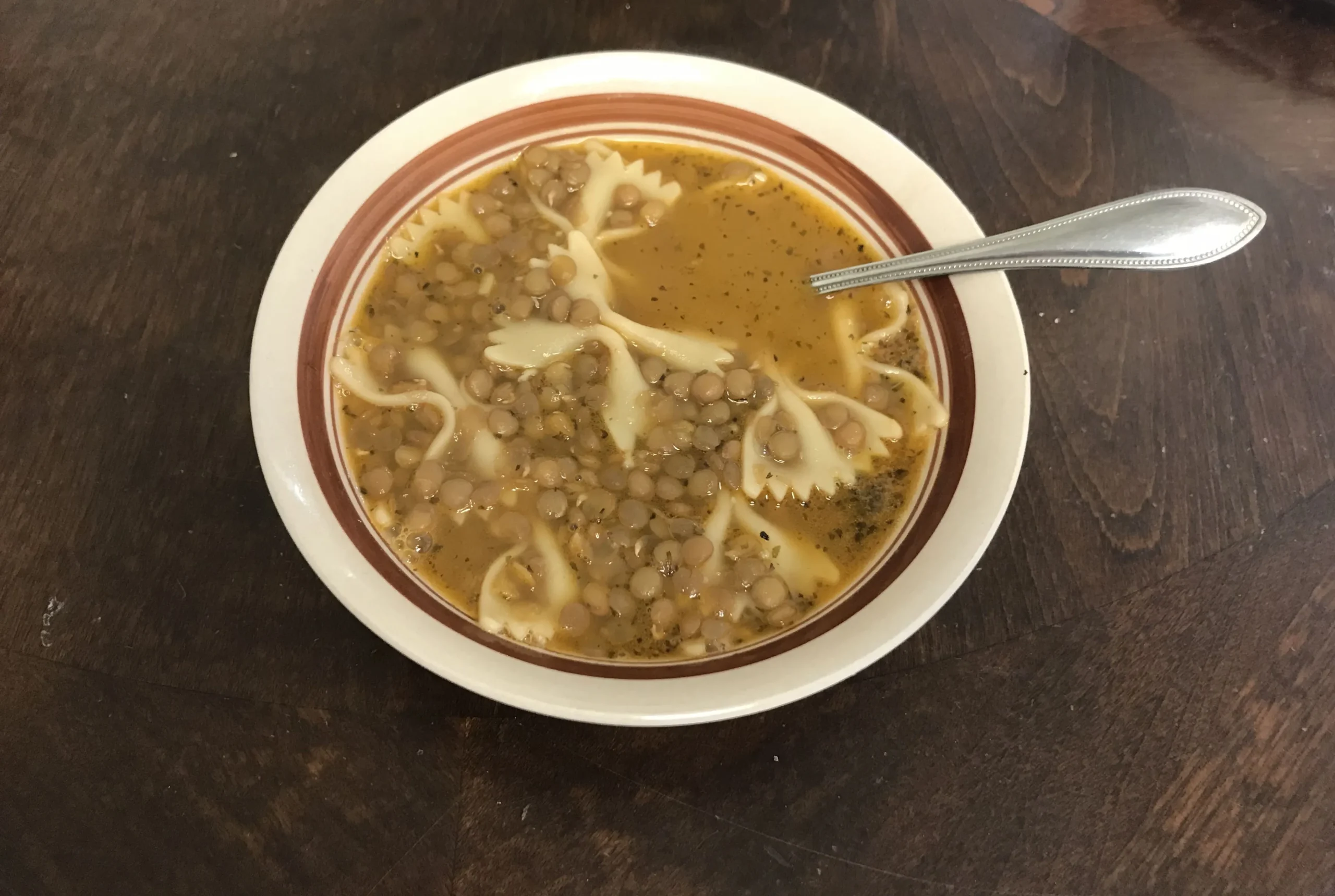 Armenian Lentil Soup with Macaroni