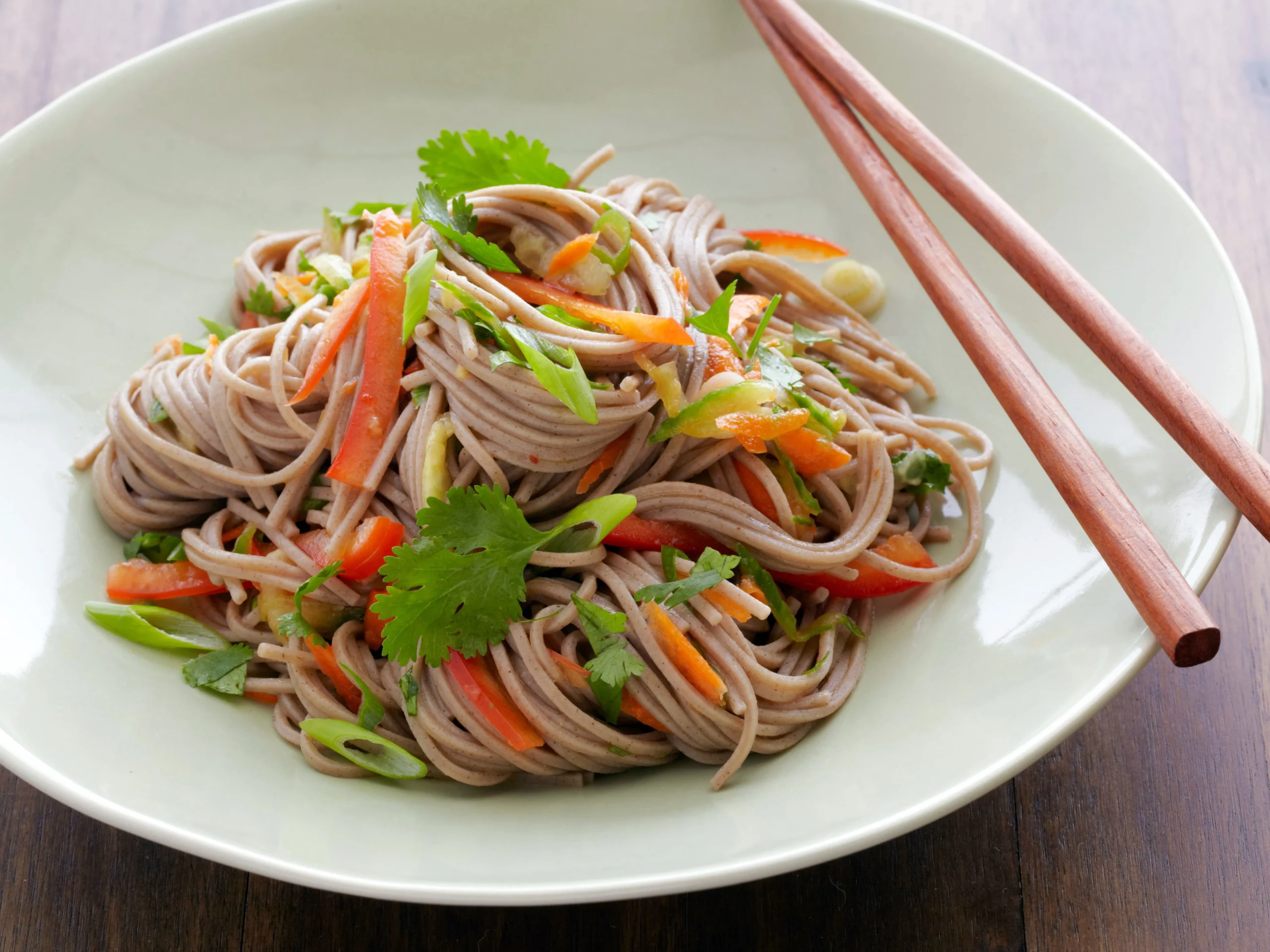 Asian Buckwheat Noodle Salad