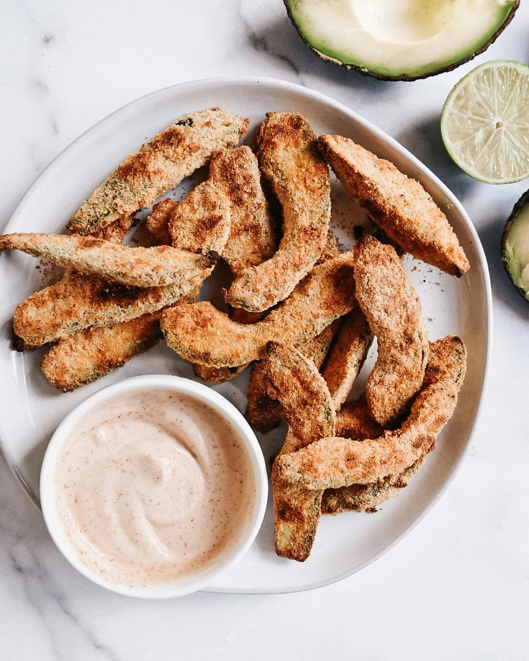 Avocado Fries with Lime Dipping Sauce