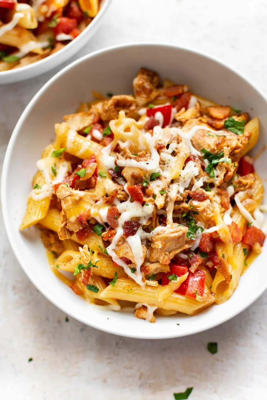 BBQ Chicken Pasta Shells