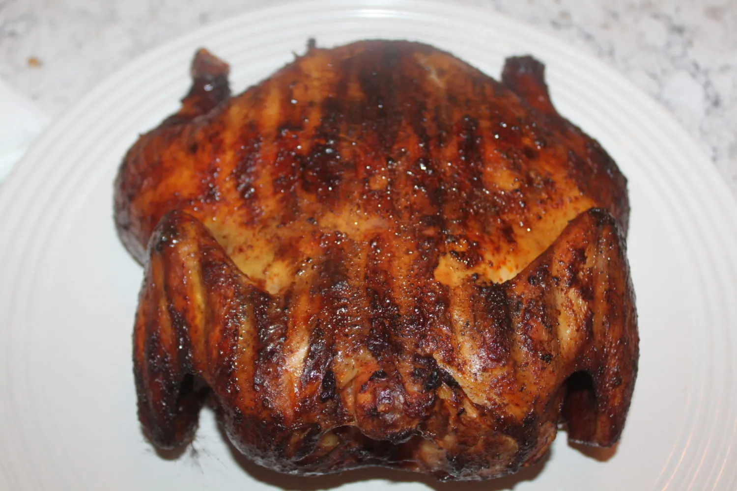 BBQ Dry Rub Smoked Whole Chicken