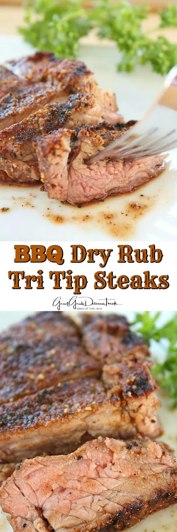 BBQ Dry Rub Tri Tip Steaks