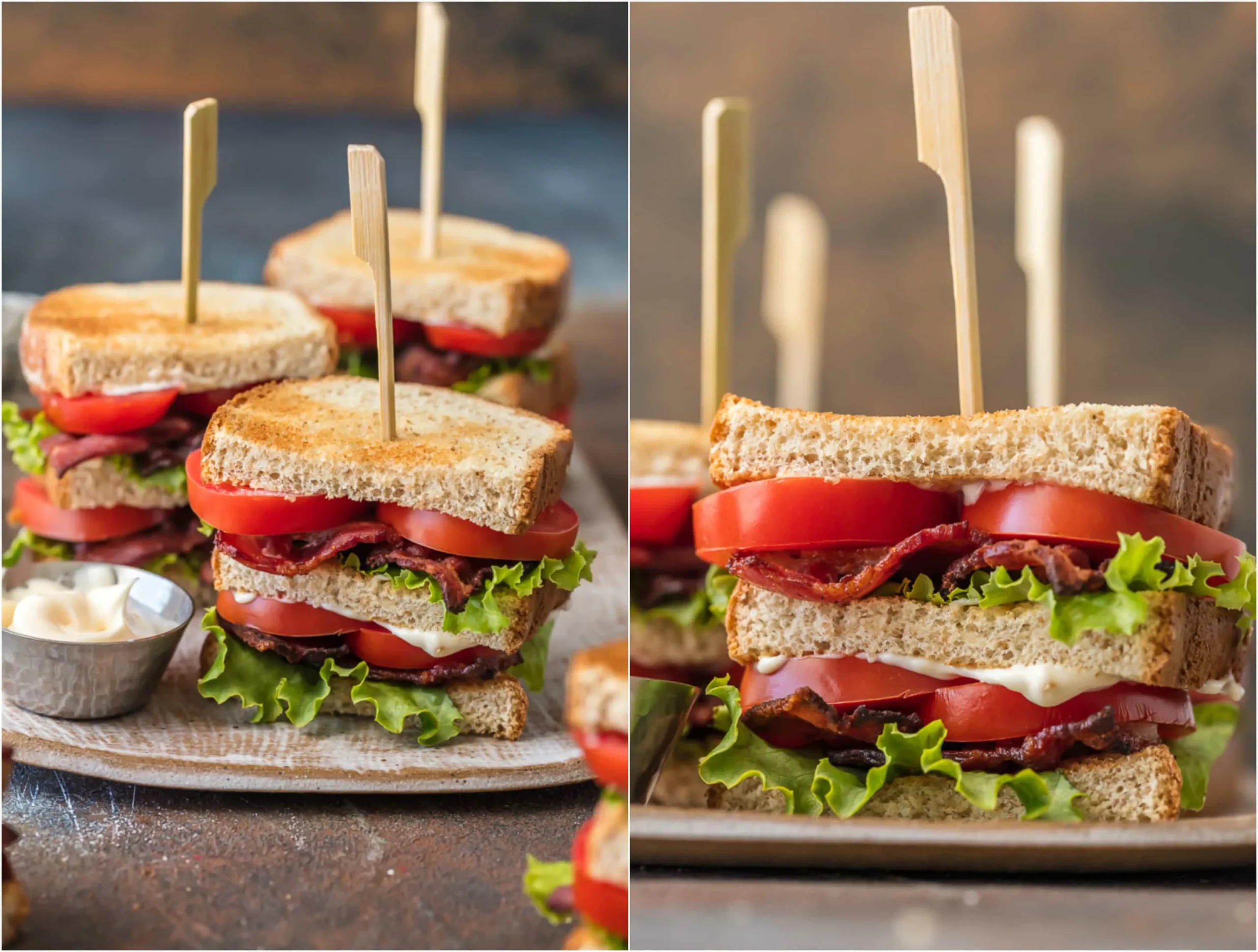 BLT Sliders with Parmesan Mayo
