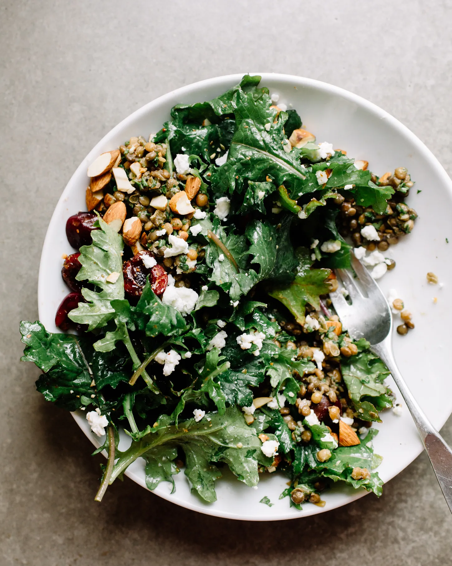 Baby Kale Chicken Cherry Salad