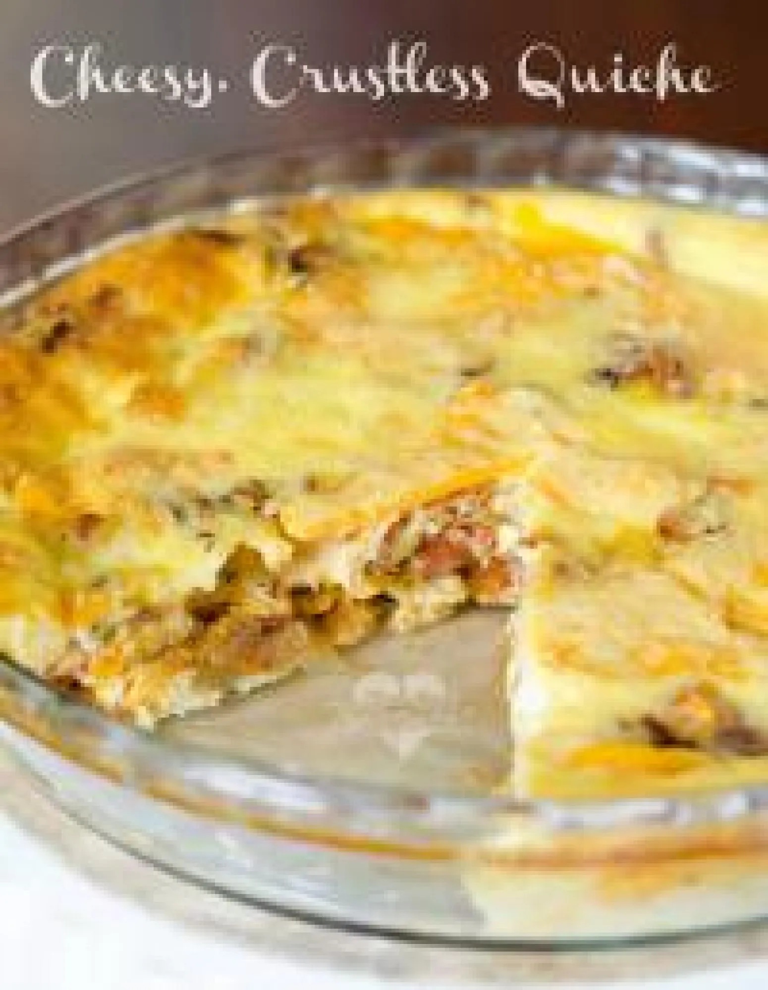 Bacon Cheeseburger Crustless Quiche