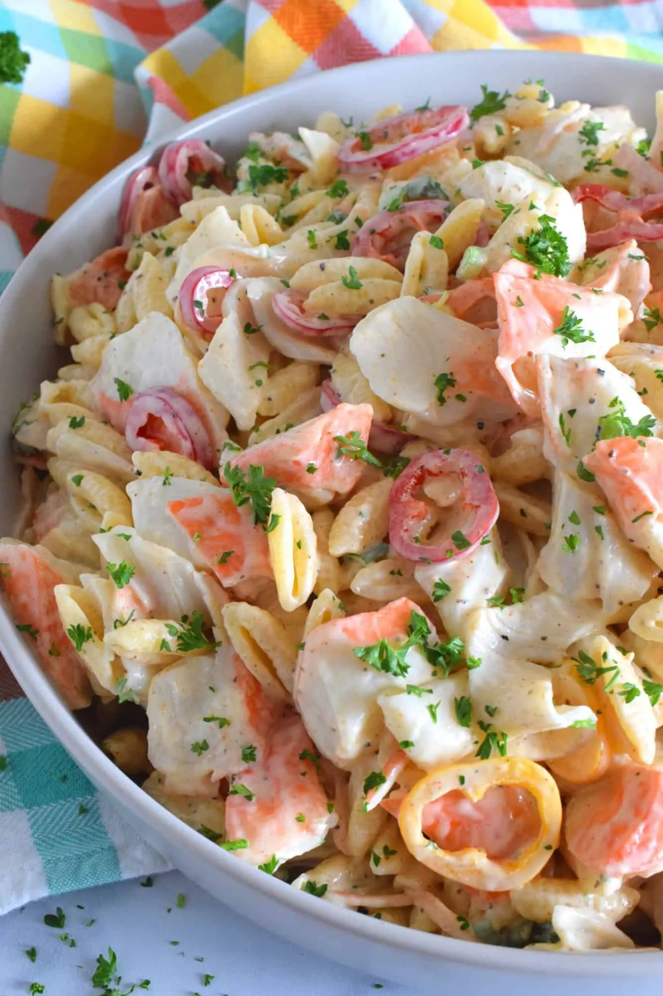 Bacon Crab Pasta Salad