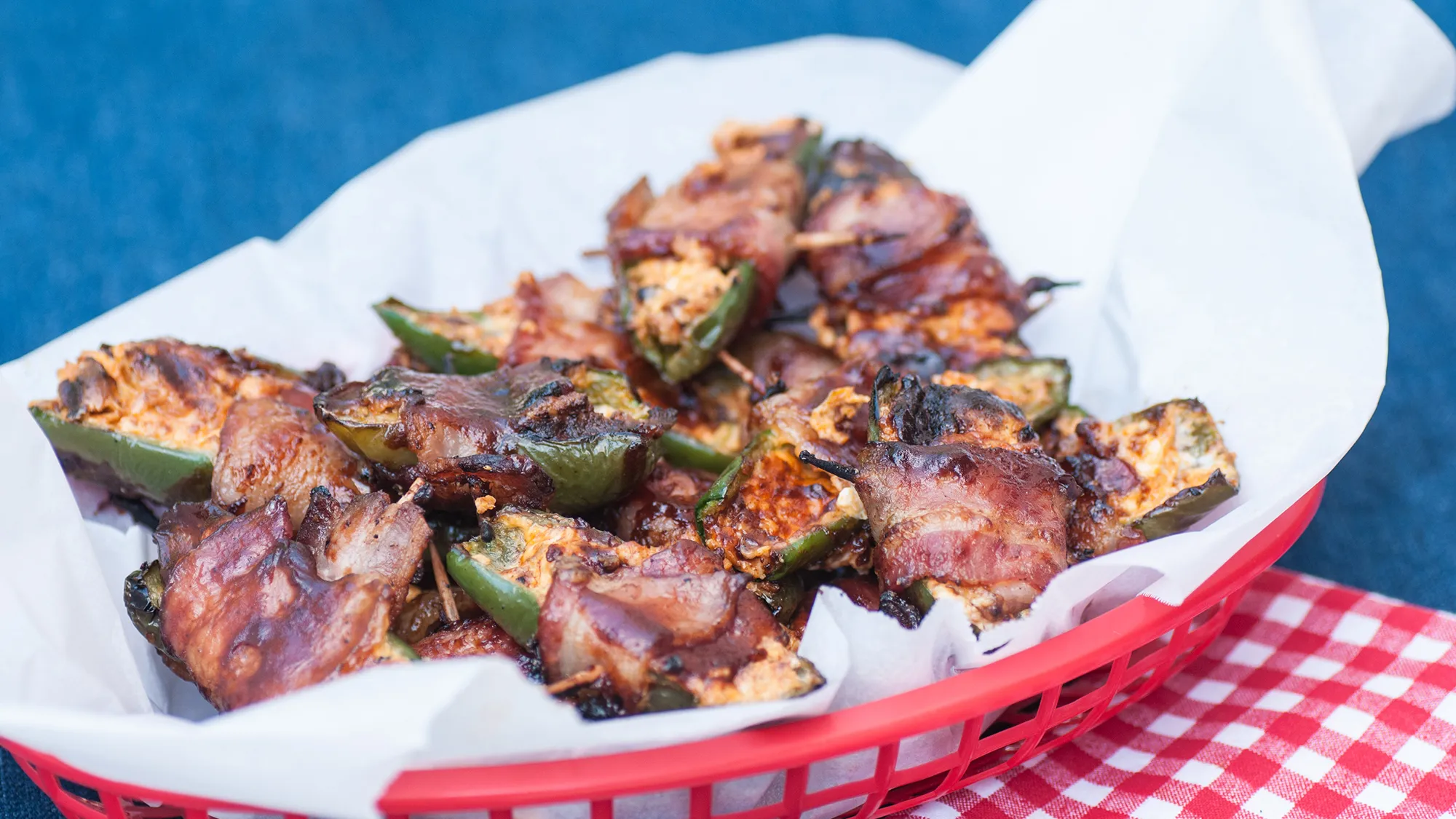 Bacon Wrapped Cheese Stuffed Brats