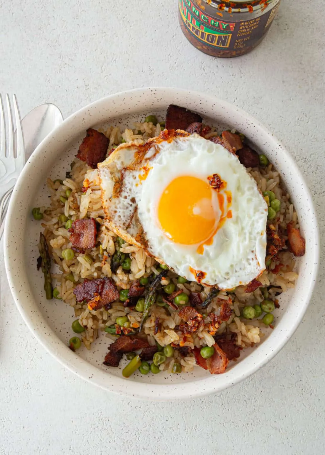 Bacon and Asparagus Fried Rice
