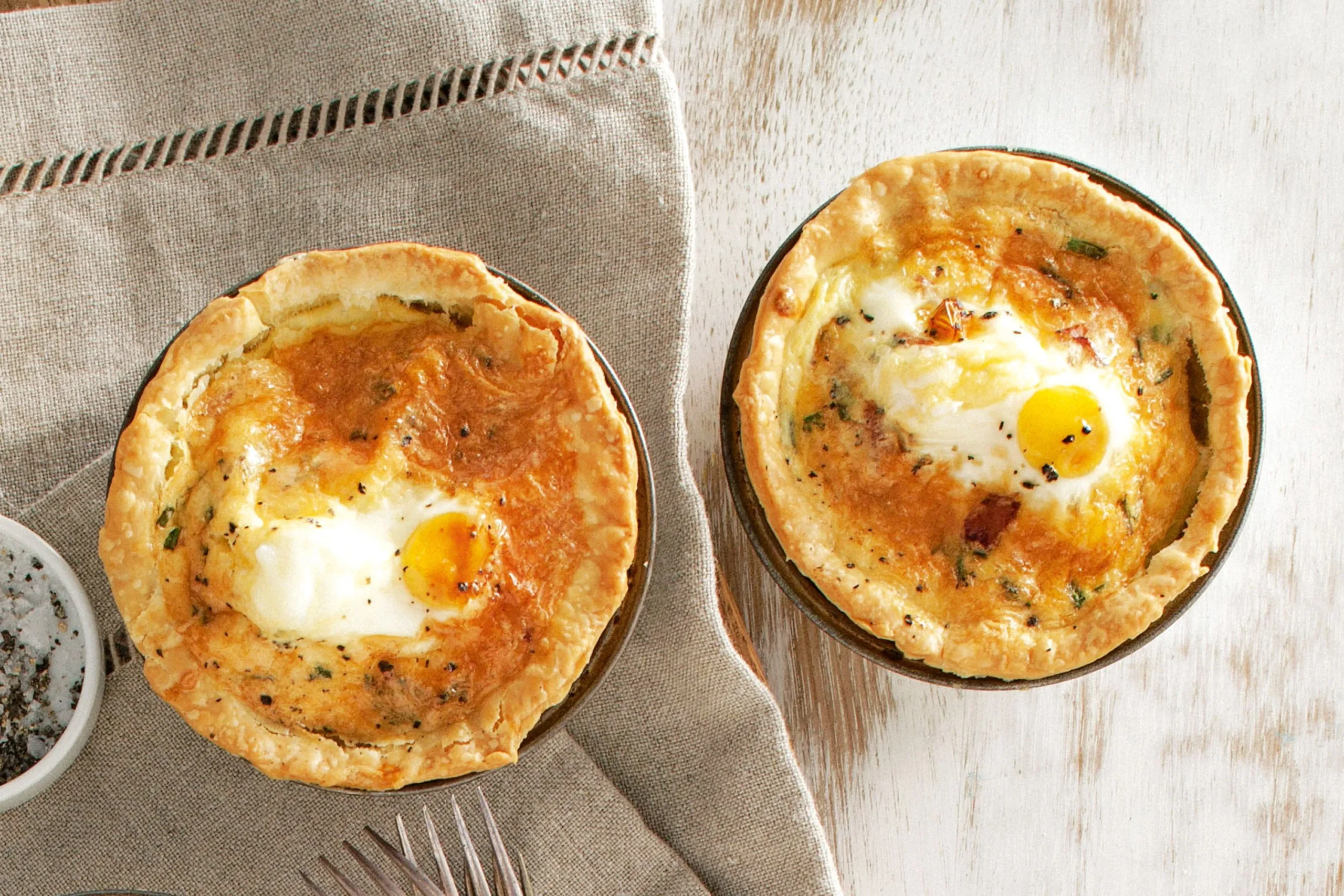 Bacon and Egg Breakfast Pies