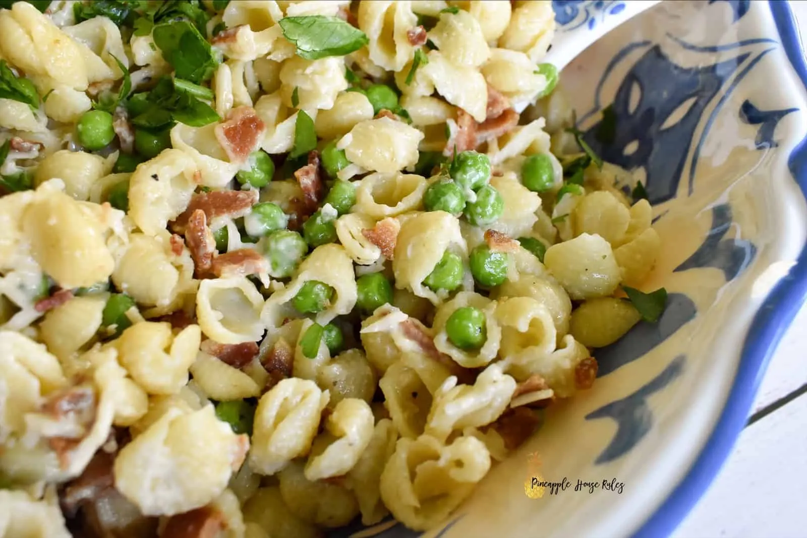 Bacon and Pea Pasta Salad