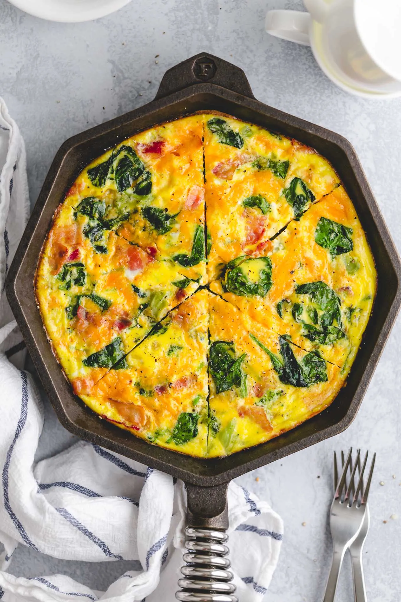 Bacon and Spinach Frittata