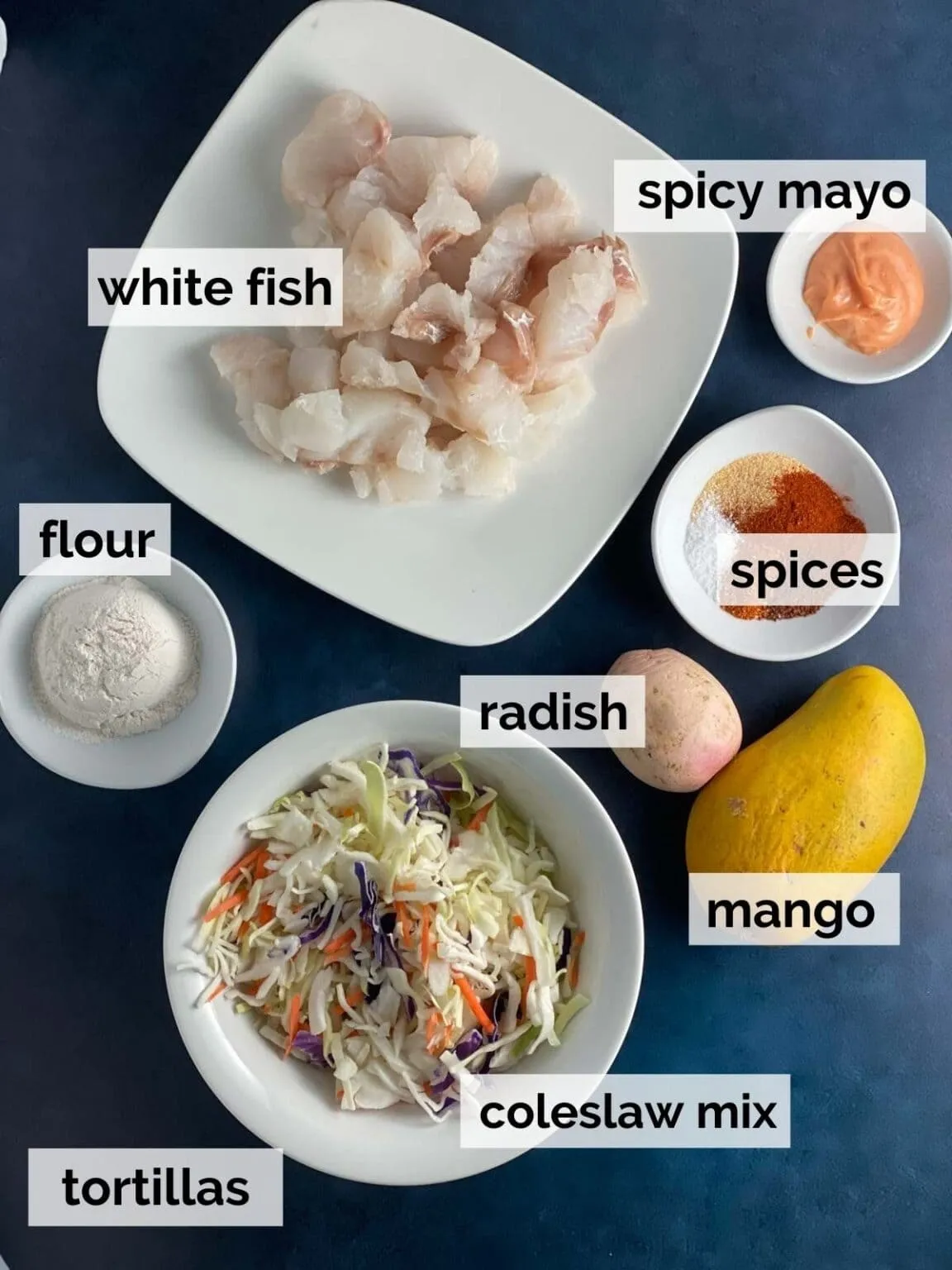 Baja Fish Tostadas (Gluten Free)