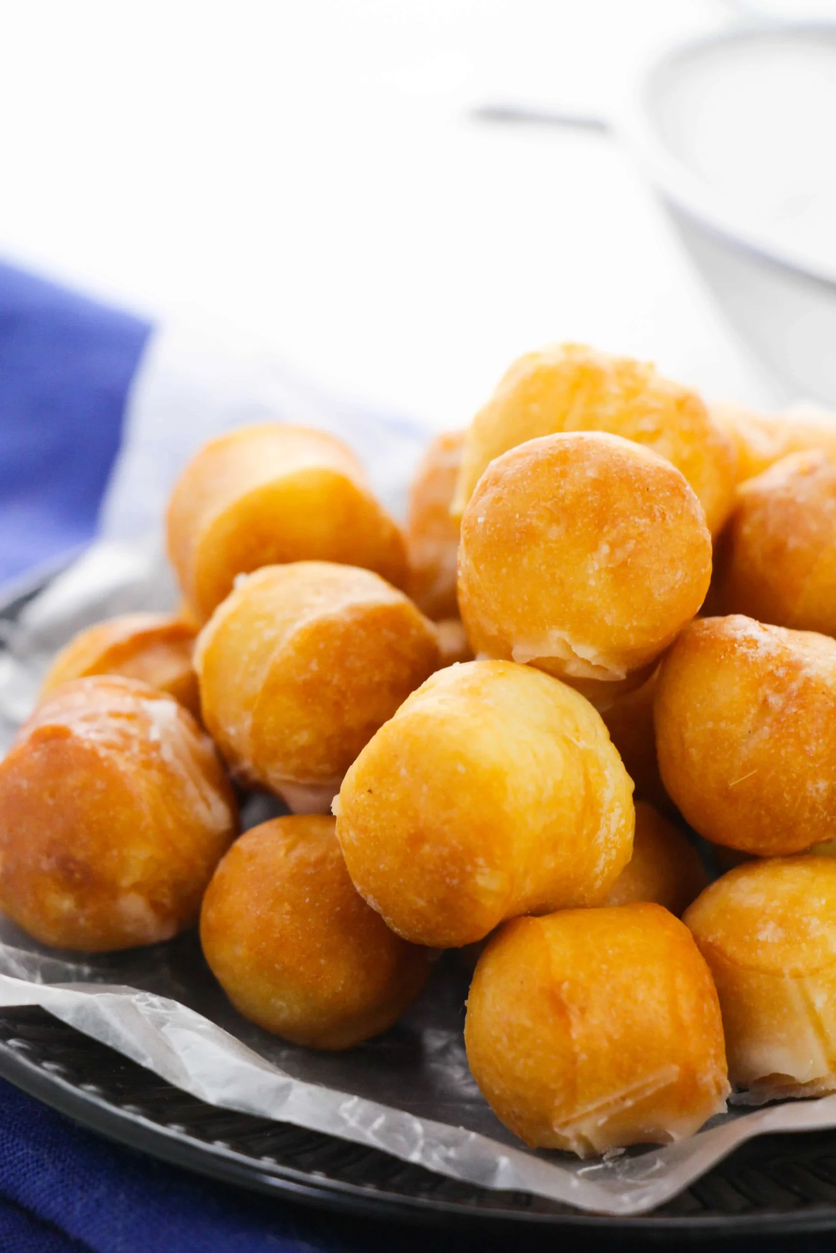 Baked Apple Donut Holes with Honey Glaze