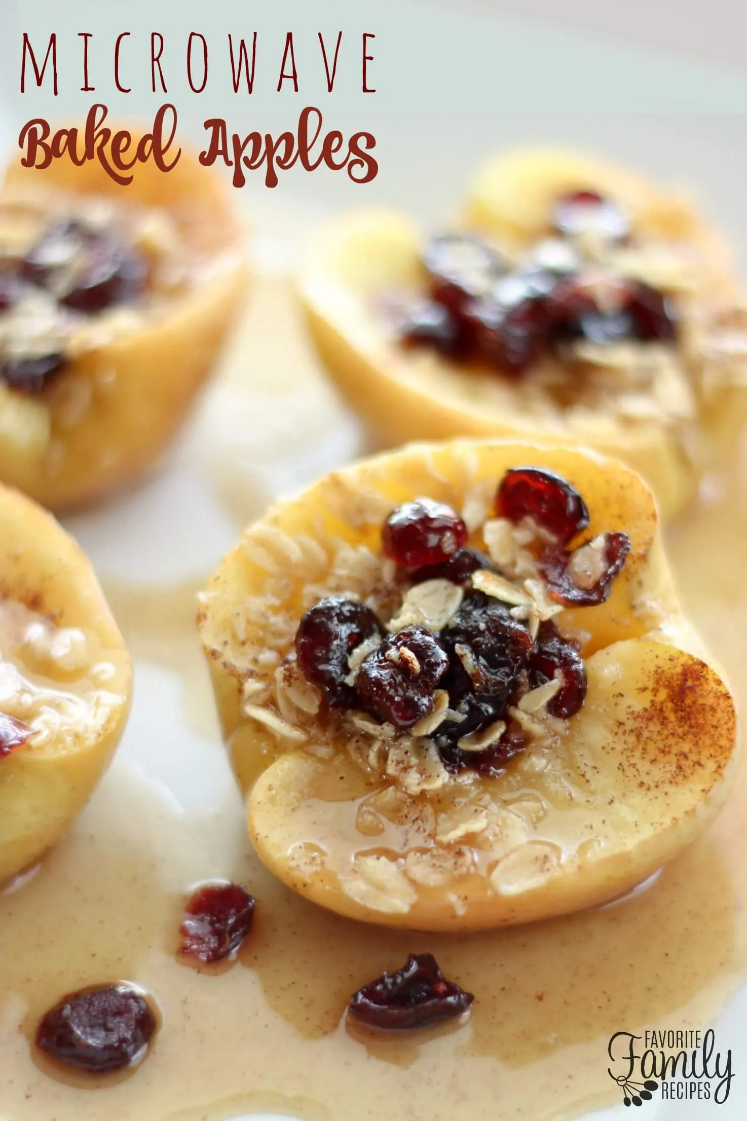 Baked Apples Super Quick Microwave