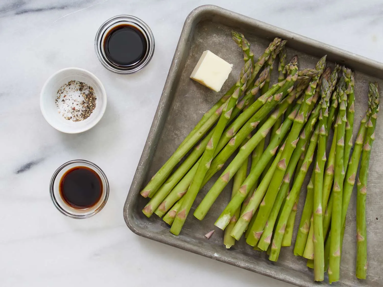 Baked Asparagus with Balsamic Butter
