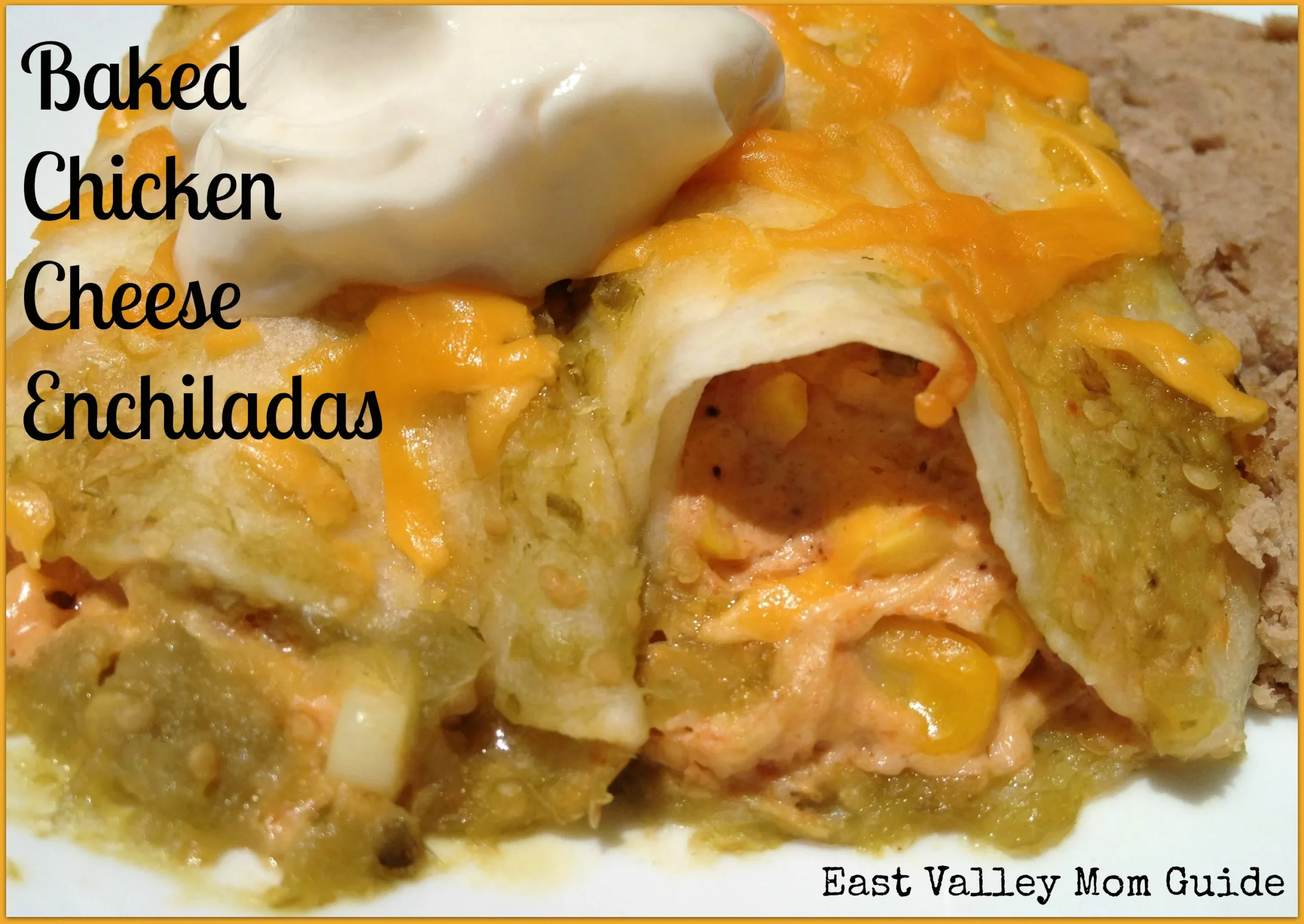 Baked Chicken Cheese Enchiladas