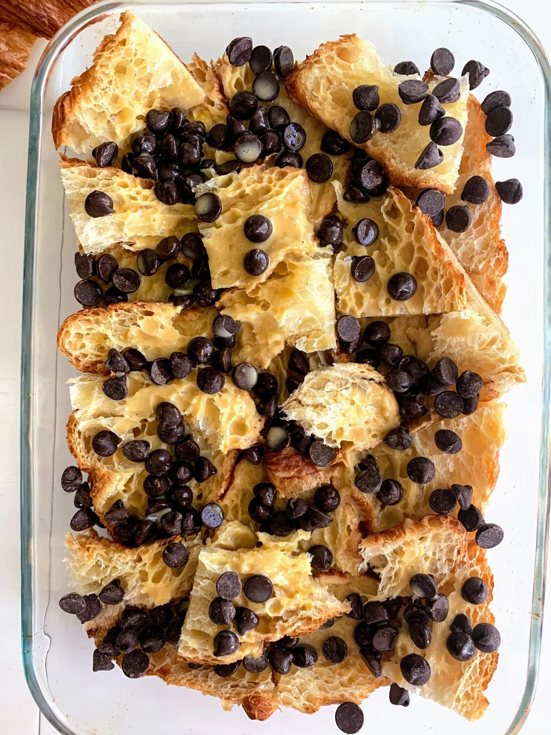 Baked Chocolate Croissant French Toast