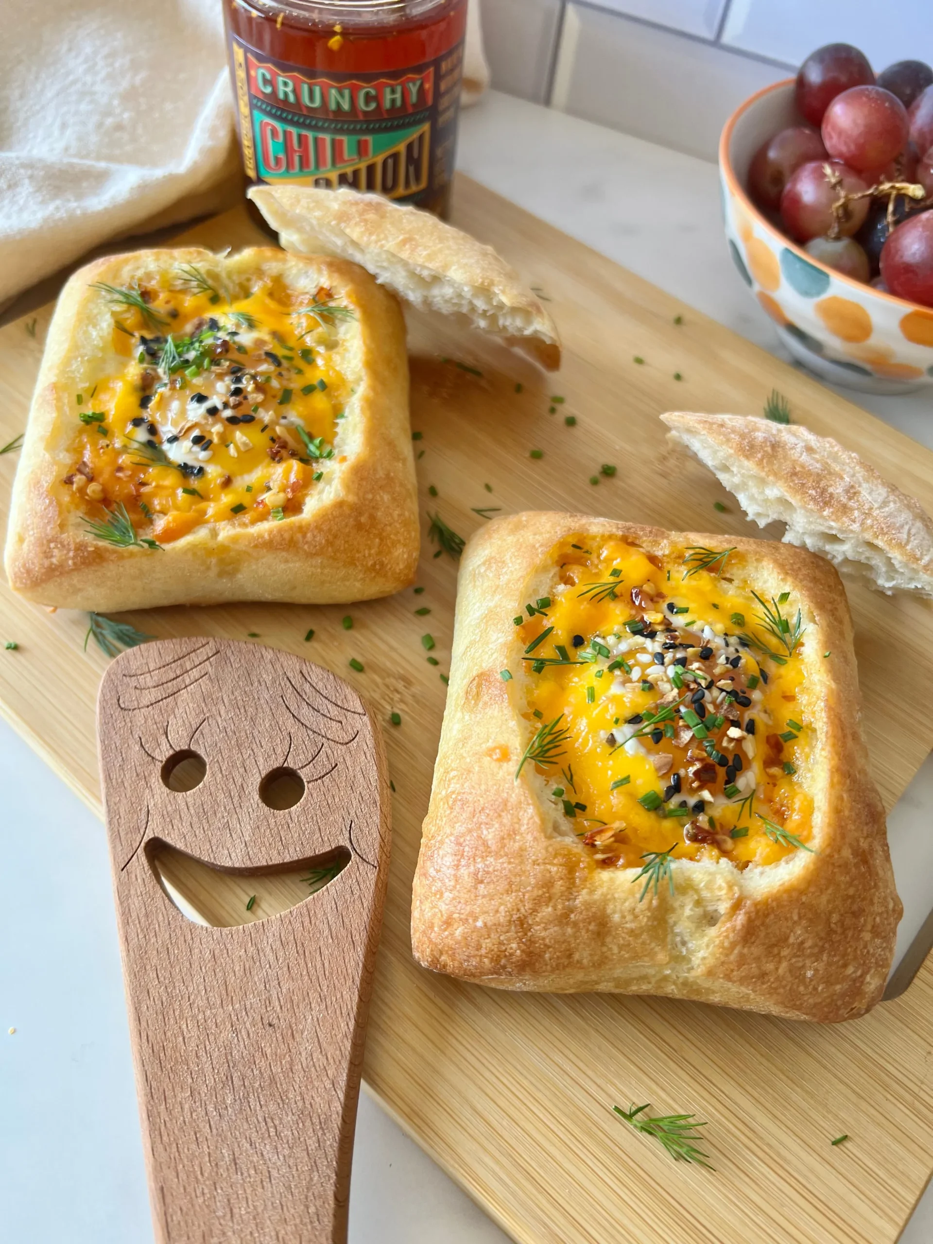 Baked Eggs in Bread Boat