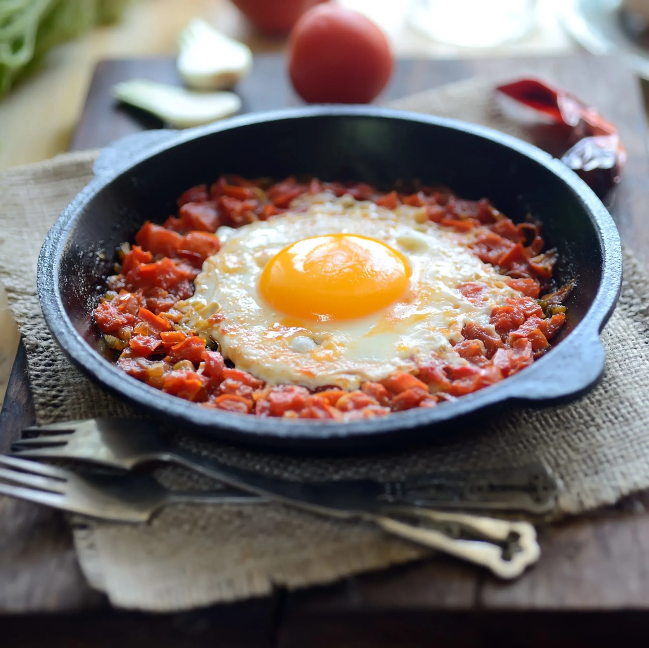 Baked Eggs in Salsa