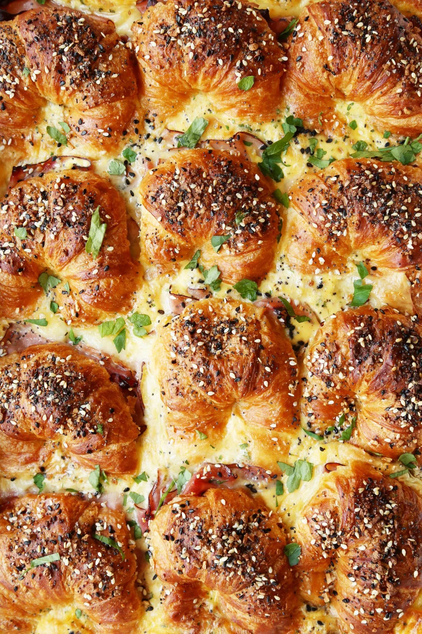 Baked Eggs with Croissants and Jam