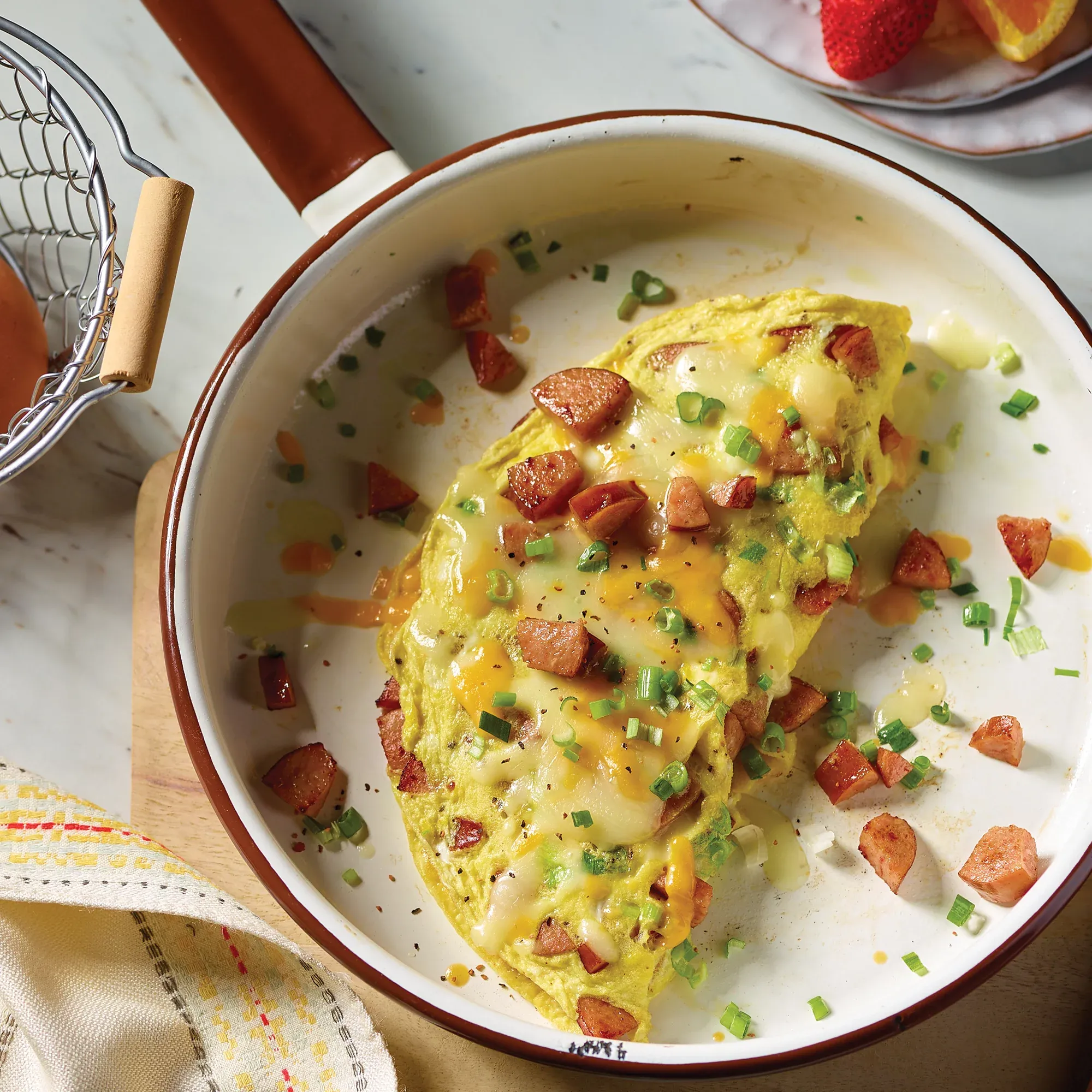 Baked Sausage Potato Omelet